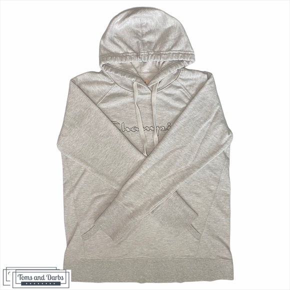 Champion Women's Scripted Hoodie in Heather Grey - Picture 2 of 10